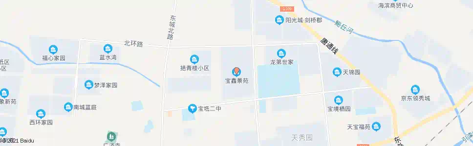 天津宝鑫景苑_公交站地图_天津公交_妙搜公交查询2025