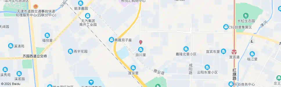 天津田川里_公交站地图_天津公交_妙搜公交查询2025