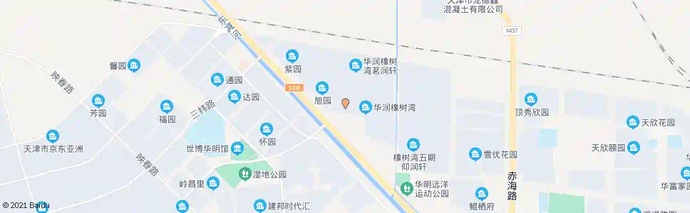 天津华润橡树湾_公交站地图_天津公交_妙搜公交查询2025