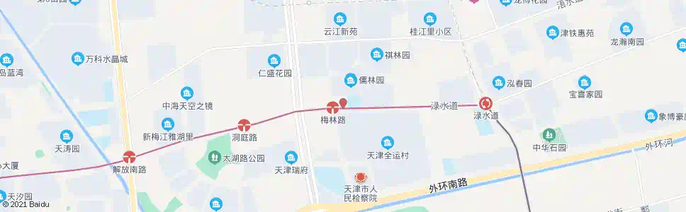 天津渌水道_公交站地图_天津公交_妙搜公交查询2025