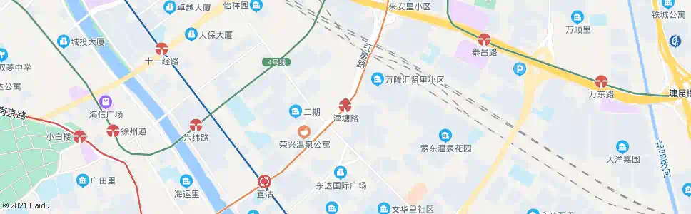 天津津塘路_公交站地图_天津公交_妙搜公交查询2025