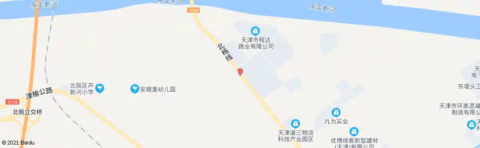 天津芦新河村东口_公交站地图_天津公交_妙搜公交查询2025