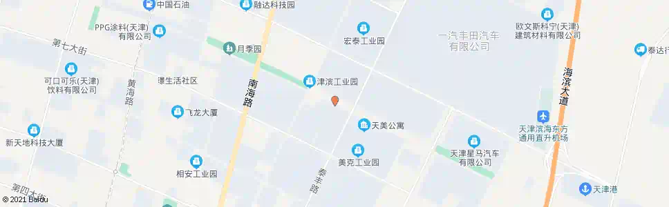 天津美克宿舍_公交站地图_天津公交_妙搜公交查询2025