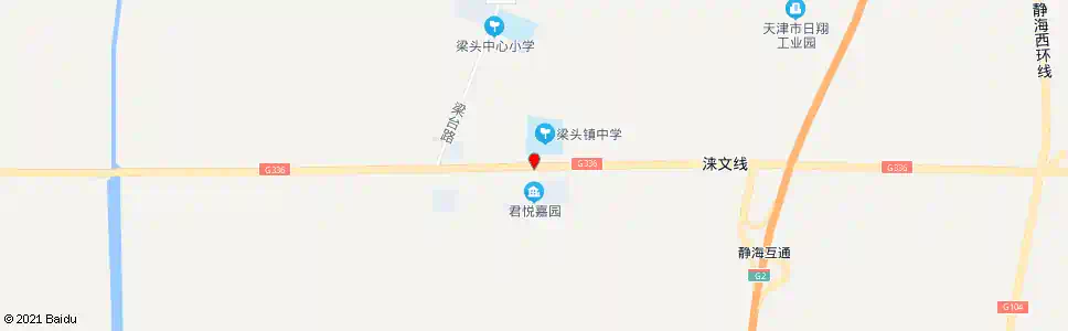 天津梁头中学_公交站地图_天津公交_妙搜公交查询2025