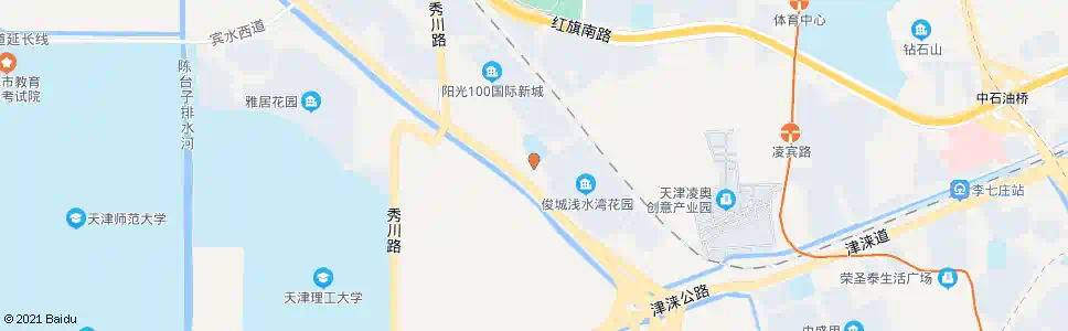天津阳光100_公交站地图_天津公交_妙搜公交查询2025