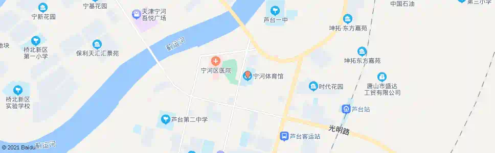 天津宁河体育馆_公交站地图_天津公交_妙搜公交查询2025