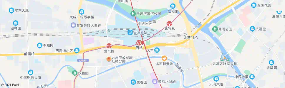 天津西站公共汽车站_公交站地图_天津公交_妙搜公交查询2025