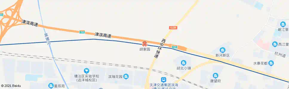 天津胡家园站_公交站地图_天津公交_妙搜公交查询2025