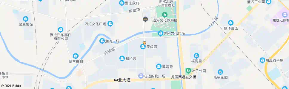 天津天阔园_公交站地图_天津公交_妙搜公交查询2025