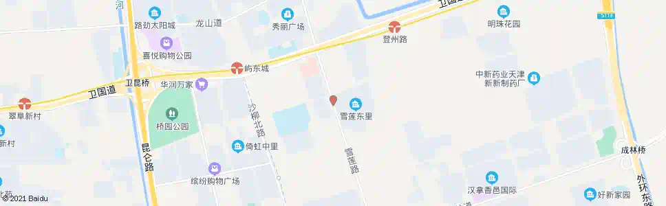 天津百合春天_公交站地图_天津公交_妙搜公交查询2025