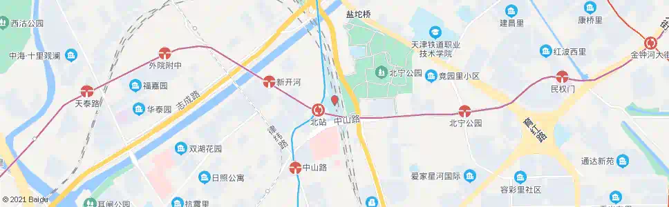 天津小海北_公交站地图_天津公交_妙搜公交查询2025