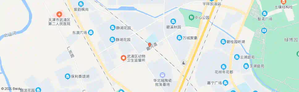 天津嘉河道_公交站地图_天津公交_妙搜公交查询2025