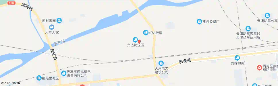 天津信达物流_公交站地图_天津公交_妙搜公交查询2025
