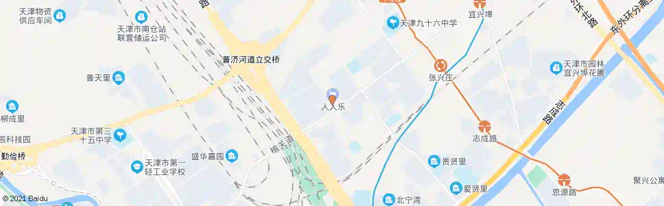 天津均胜路宜白楼_公交站地图_天津公交_妙搜公交查询2025