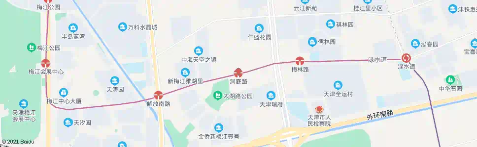 天津洞庭路_公交站地图_天津公交_妙搜公交查询2025