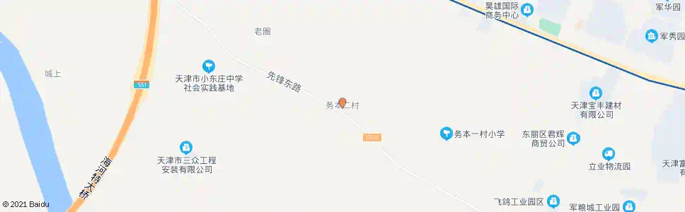 天津务本二村_公交站地图_天津公交_妙搜公交查询2025