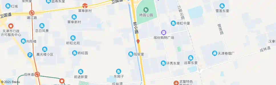 天津昆仑路崂山道_公交站地图_天津公交_妙搜公交查询2025
