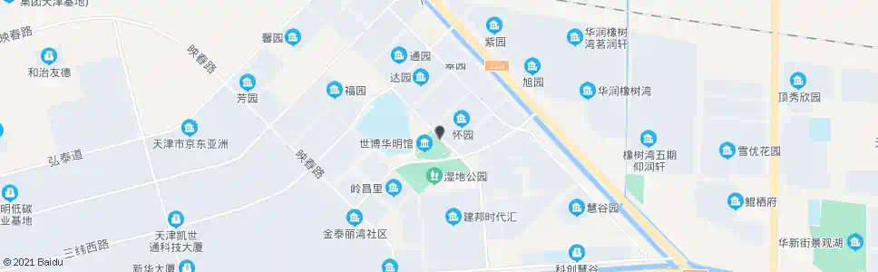 天津世博华明馆_公交站地图_天津公交_妙搜公交查询2025