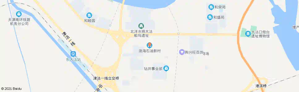 天津渤海石油新村六区_公交站地图_天津公交_妙搜公交查询2025