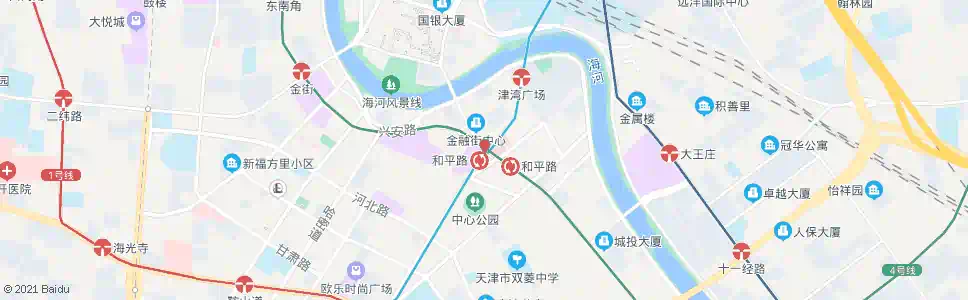 天津渤海大楼_公交站地图_天津公交_妙搜公交查询2025