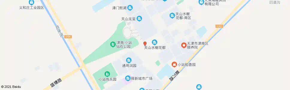 天津天山水榭花都_公交站地图_天津公交_妙搜公交查询2025