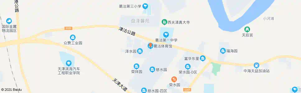 天津葛沽体育馆_公交站地图_天津公交_妙搜公交查询2025