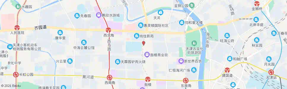 天津城厢中路北门_公交站地图_天津公交_妙搜公交查询2025