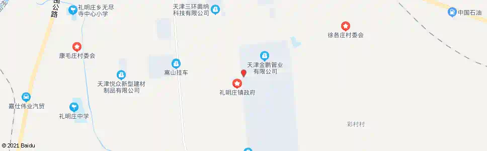 天津礼明庄乡_公交站地图_天津公交_妙搜公交查询2025