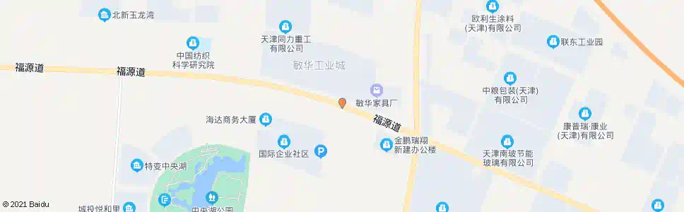 天津敏华工业城_公交站地图_天津公交_妙搜公交查询2025