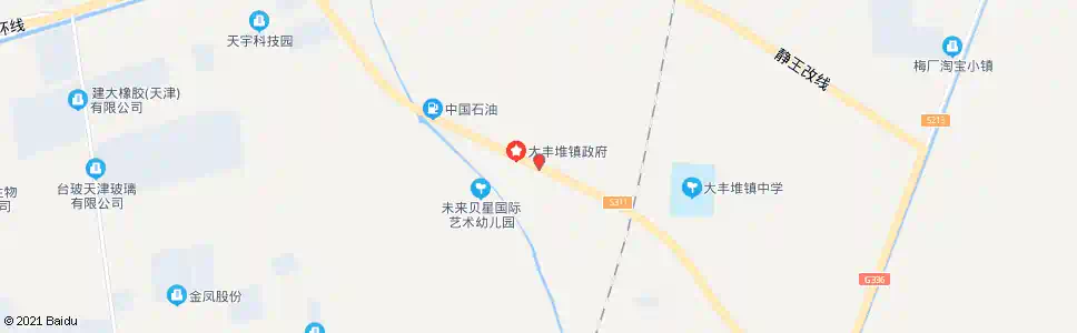 天津大丰堆镇政府_公交站地图_天津公交_妙搜公交查询2025