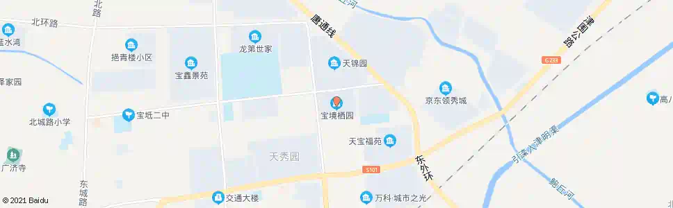 天津宝境栖园_公交站地图_天津公交_妙搜公交查询2025