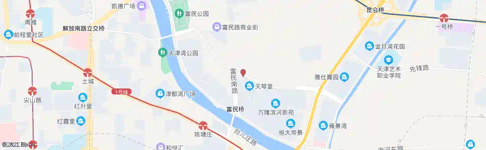 天津滨河庭苑_公交站地图_天津公交_妙搜公交查询2025