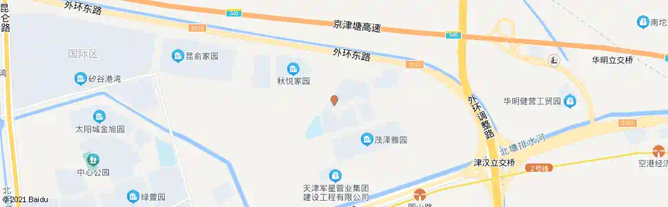 天津明盛园_公交站地图_天津公交_妙搜公交查询2025