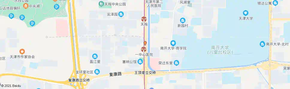 天津天拖大楼南_公交站地图_天津公交_妙搜公交查询2025