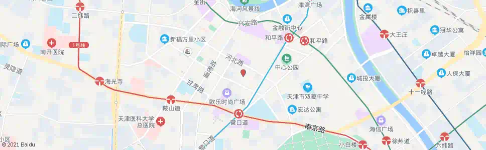天津滨江道_公交站地图_天津公交_妙搜公交查询2025