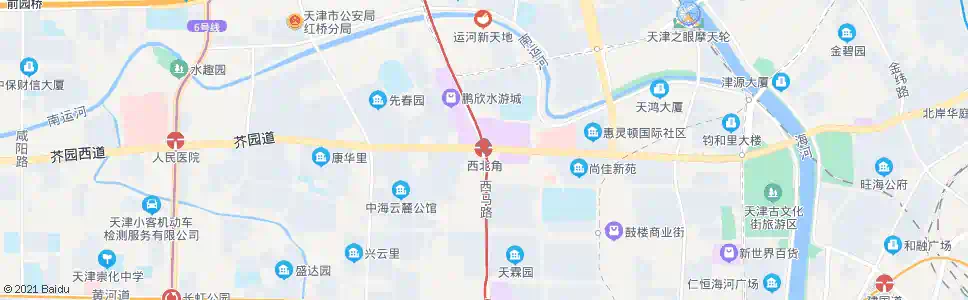 天津西北角_公交站地图_天津公交_妙搜公交查询2025