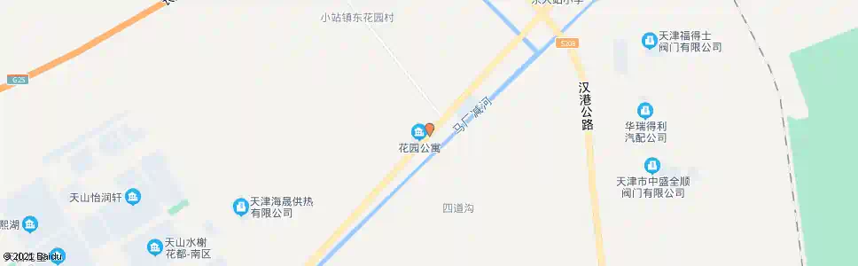 天津东花园_公交站地图_天津公交_妙搜公交查询2025