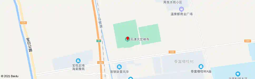天津京津新城大觉禅寺西_公交站地图_天津公交_妙搜公交查询2025