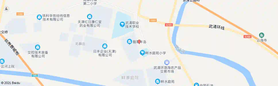 天津翡翠半岛_公交站地图_天津公交_妙搜公交查询2025