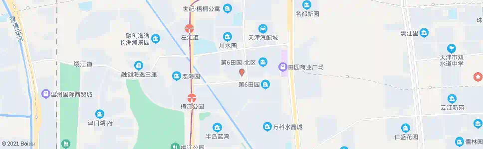 天津梅江南公交站_公交站地图_天津公交_妙搜公交查询2025
