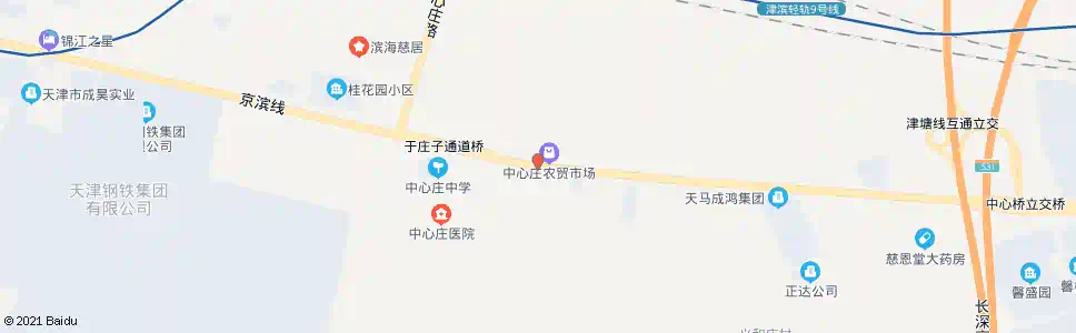 天津中心庄_公交站地图_天津公交_妙搜公交查询2025