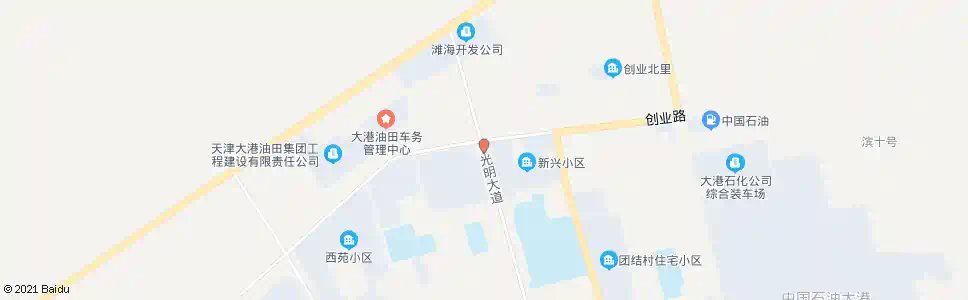 天津港南交警大队_公交站地图_天津公交_妙搜公交查询2025