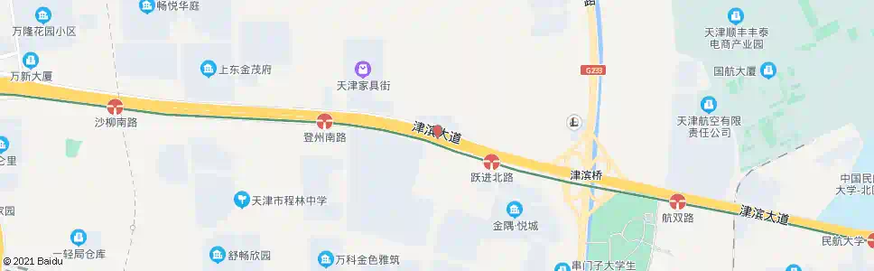 天津程林公墓_公交站地图_天津公交_妙搜公交查询2025