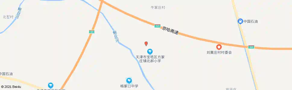 天津北郝庄村_公交站地图_天津公交_妙搜公交查询2025