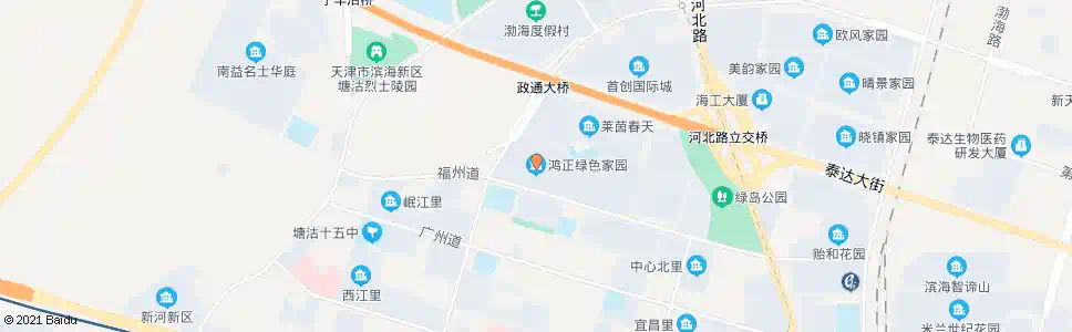 天津鸿正绿色家园(车站北路)_公交站地图_天津公交_妙搜公交查询2025