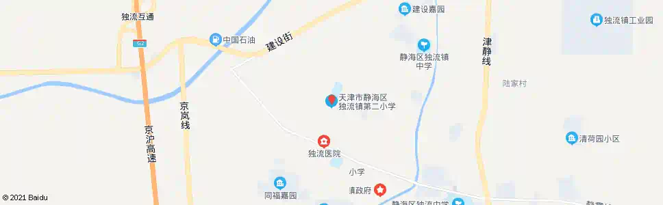 天津独流二小_公交站地图_天津公交_妙搜公交查询2025