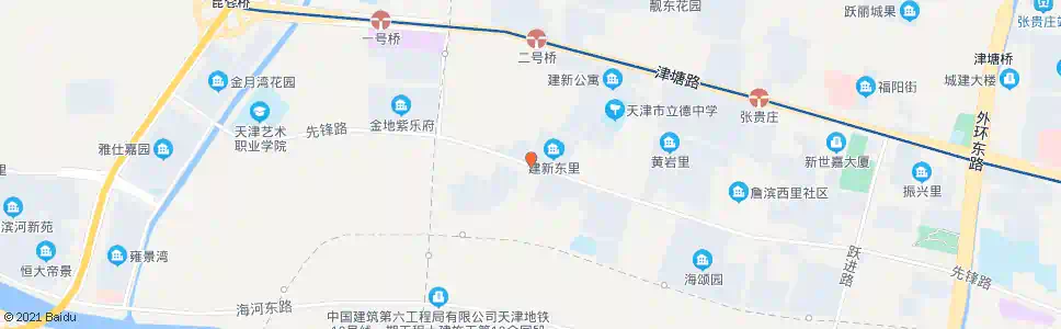 天津建新里_公交站地图_天津公交_妙搜公交查询2025
