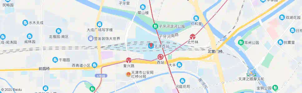 天津西站公交站(A2站台)_公交站地图_天津公交_妙搜公交查询2025