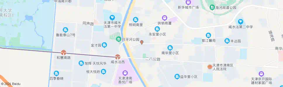 天津普红馨苑_公交站地图_天津公交_妙搜公交查询2025