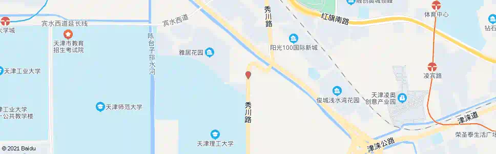 天津秀川路_公交站地图_天津公交_妙搜公交查询2025